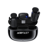 Acefast R2 Wireless Lavalier Microphones - Black