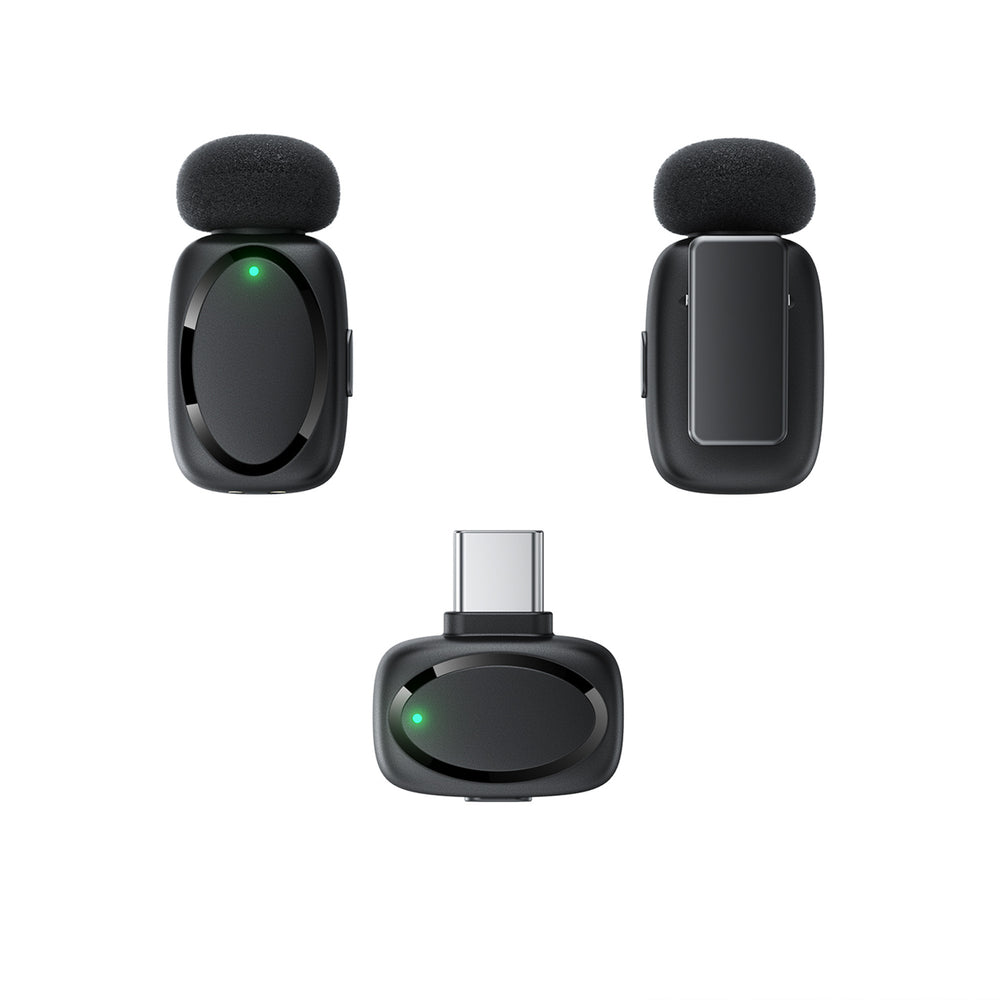 Acefast R2 Wireless Lavalier Microphones - Black