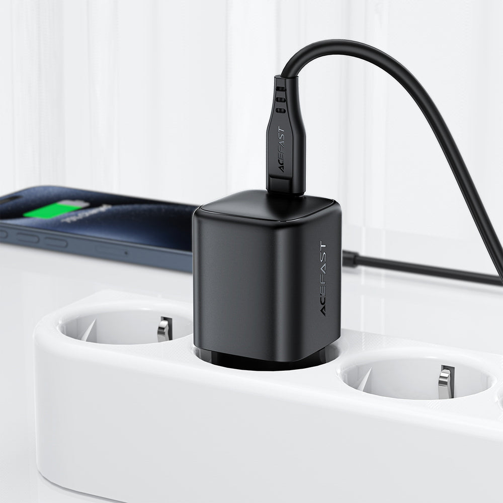 Acefast A119 GaN PD 45W USB-C Wall Charger - sort