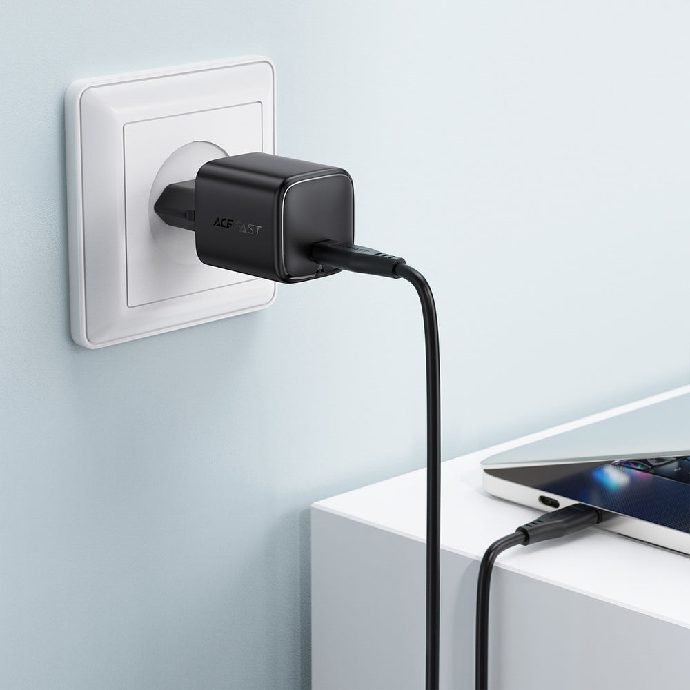 Acefast A119 GaN PD 45W USB-C Wall Charger - sort