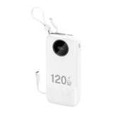 Dudao K13Pro 20000mAh Powerbank med indbygget kabel - hvid
