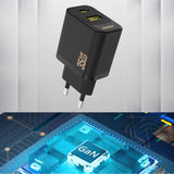 Dudao A27 MaxC 35W Wall Charger + USB-C-kabel - sort