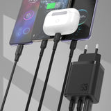 Dudao A29C 65W GaN Wall Charger + USB-C Cable - sort