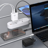 Dudao A29C 65W GaN Wall Charger + USB-C Cable - sort