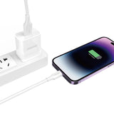 Dudao L2sL USB-A - Lightning 6A Kabel 1,2 m - Hvid