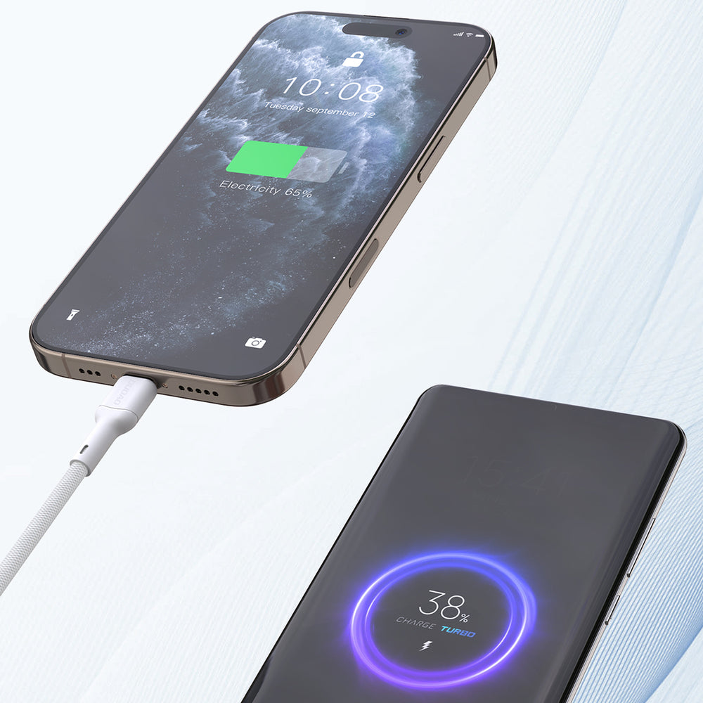 Dudao L9X 30W USB-C - Lightning Cable 2m - Hvid