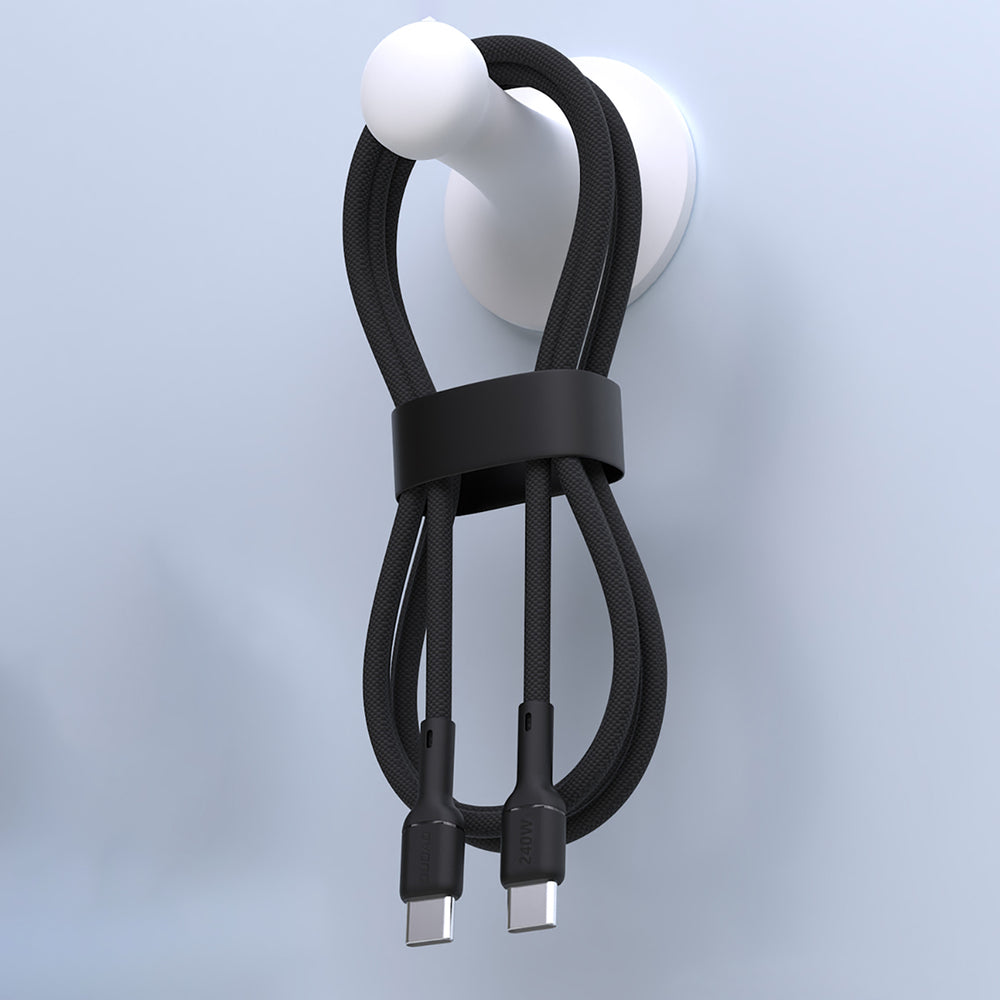 Dudao L9C Max 240W PD USB-C - USB-C 2m Kabel - sort