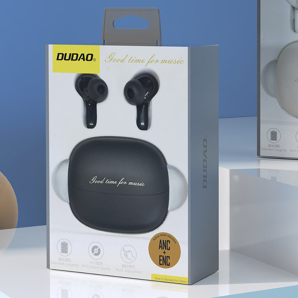 Dudao U21 TWS ANC ENC Bluetooth trådløse hovedtelefoner - sort