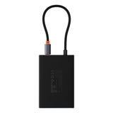 Baseus PioneerJoy 8-i-1 USB-C hub HDMI 4K@60Hz + HDMI 4K@30Hz + DisplayPort 8K@30Hz + VGA + 2 x USB-A 3.0 + 2 x USB-C - grå