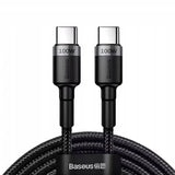 Baseus Cafule 100W PD2.0 USB-C - USB-C Kabel 2m - Grå-Sort
