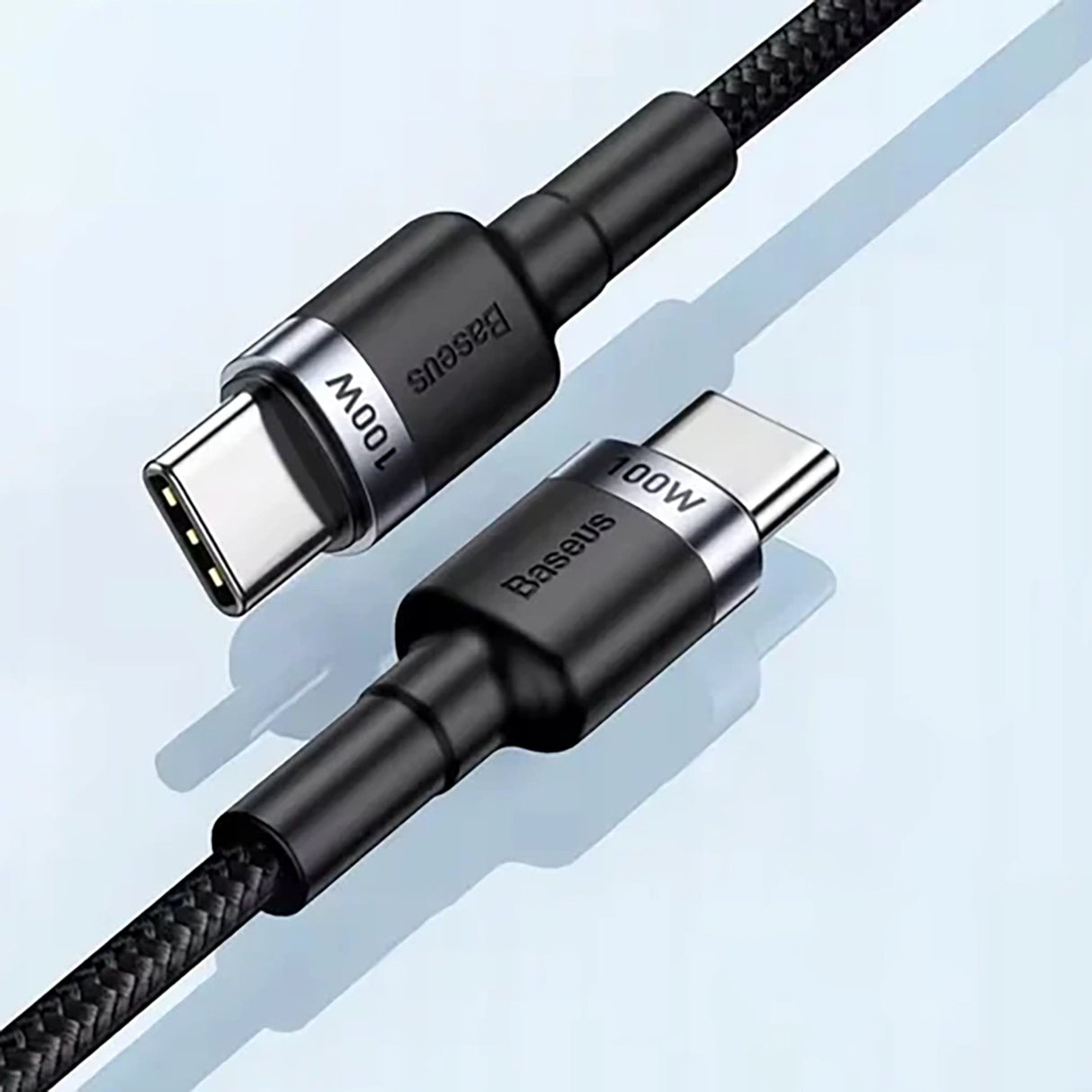 Baseus Cafule 100W PD2.0 USB-C - USB-C Kabel 2m - Grå-Sort