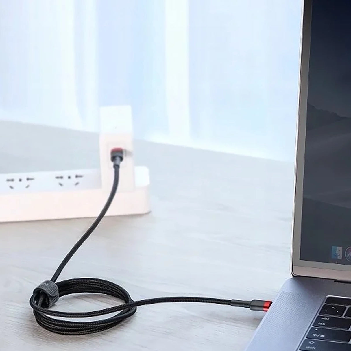 Baseus Cafule 100W PD2.0 USB-C - USB-C Kabel 2m - Grå-Sort