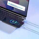 Baseus Explorer 100W USB-C - USB-C-kabel med intelligent temperatur sensor 1m - Blå