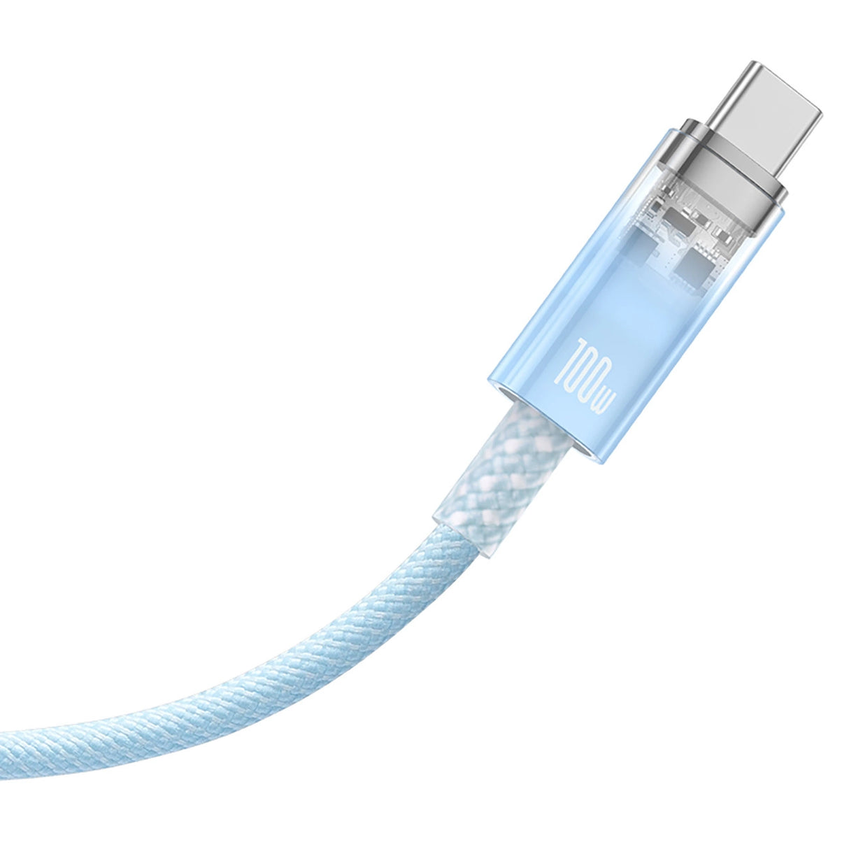Baseus Explorer 100W USB-C - USB-C-kabel med intelligent temperatur sensor 2m - Blå