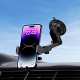 Baseus UltraControl Pro Clamp-on Car Holder med sugekop/krog til luftventilation - sort