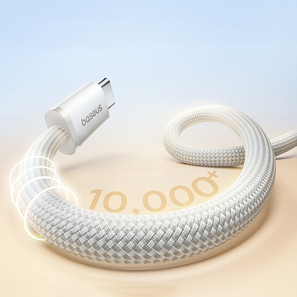 Baseus Dynamic 4 Pro 100W USB-C - USB-C Magnetisk kabel 1m - hvid