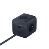 Baseus EnerFill FA11 67W Power Strip, USB-A + USB-C Cube + 3 x EU Socket 1,5 m - sort