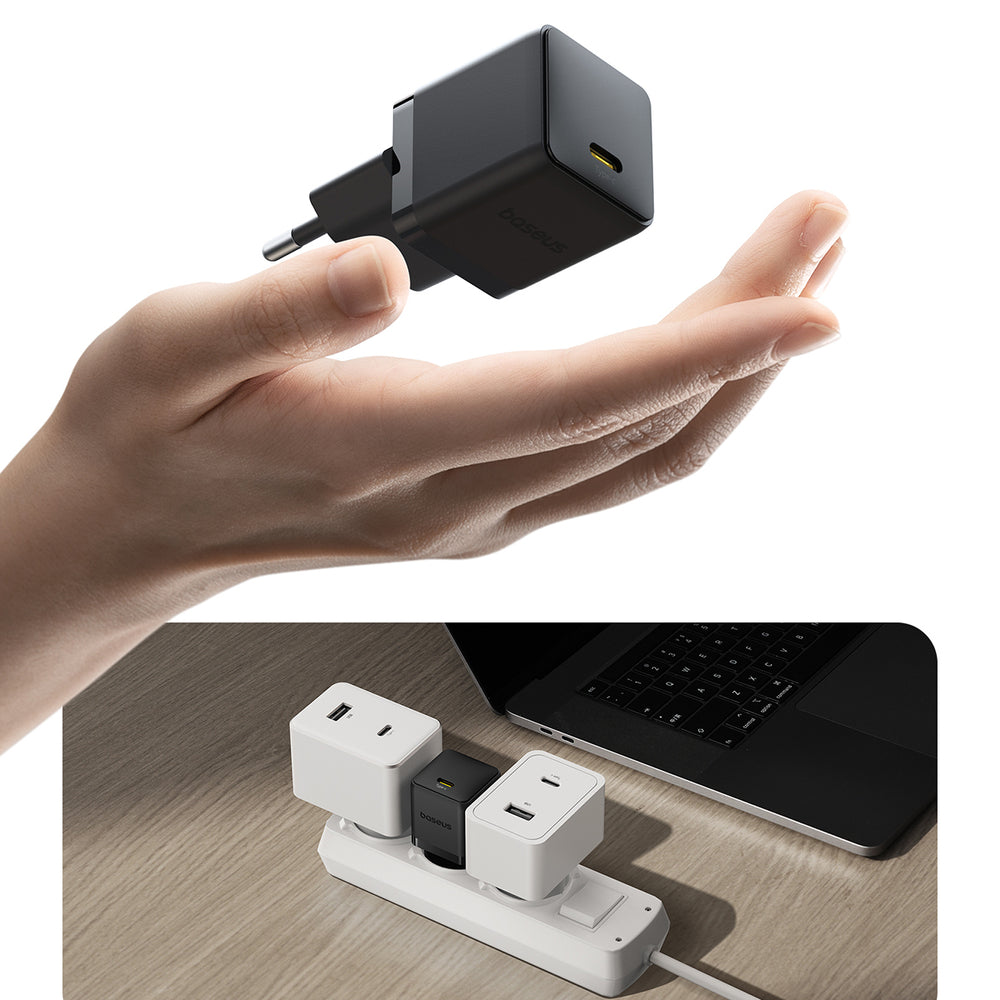 Baseus Palm 20W USB-C Wall Charger - sort