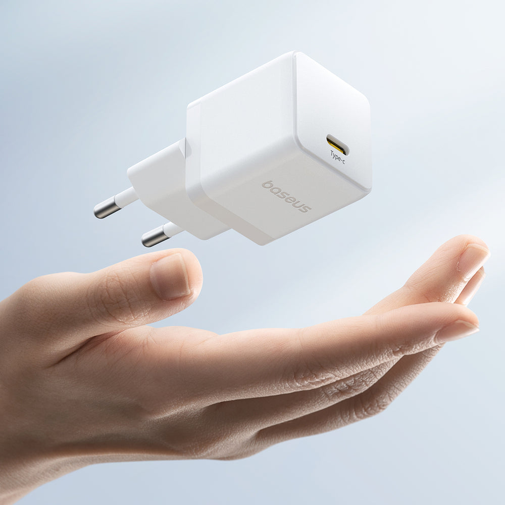 Baseus Palm 20W USB-C Wall Charger - hvid