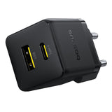 Baseus Palm 30W USB-C USB-A Wall Charger - sort