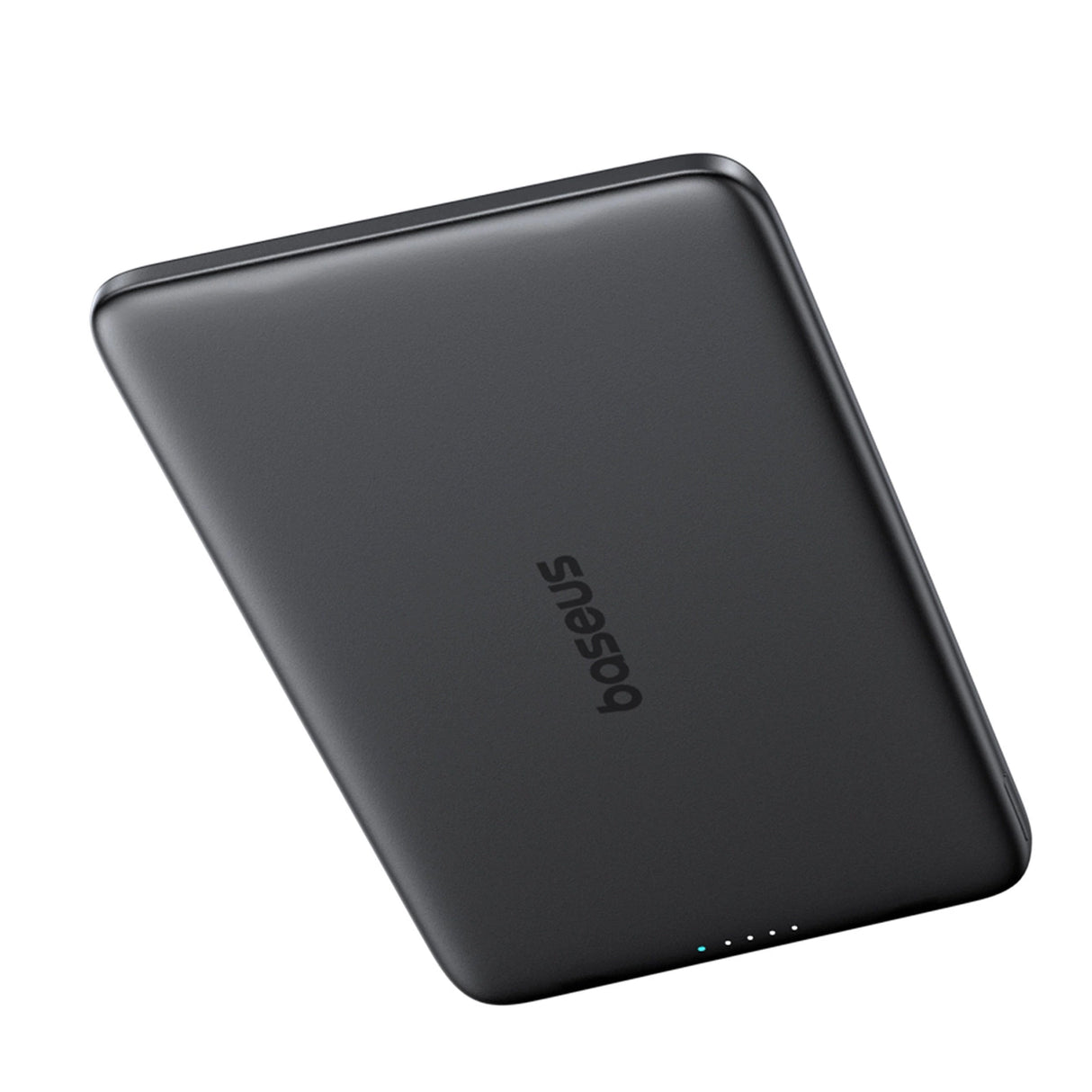 Baseus PicoGo AM41 5000mAh 20W Ultra-Thin MagSafe Kompatibel Power Bank med sort Baseus Simple USB-C 60W 30cm Kabel - Grå