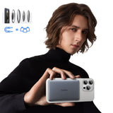 Baseus PicoGo AM41 5000mAh 20W Ultra-Thin MagSafe Kompatibel Power Bank med sort Baseus Simple USB-C 60W 30cm Kabel - Grå