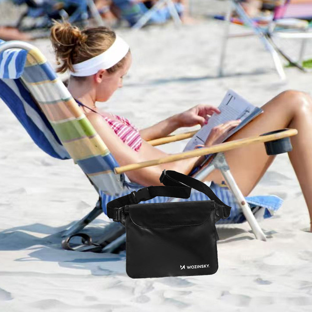 Wozinsky WWS-01 vandtæt PVC-lemmepose - sort