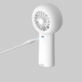 Jisulife håndholdt ventilator Life5 Plus 4000mAh bærbar mini blæser USB-ventilator - hvid