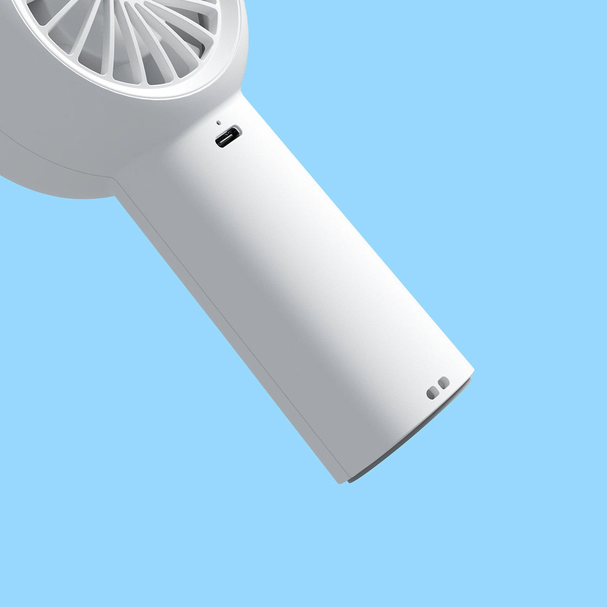 Jisulife håndholdt ventilator Life5 Plus 4000mAh bærbar mini blæser USB-ventilator - hvid