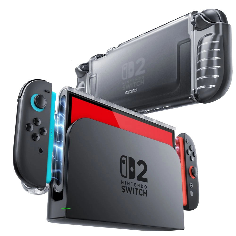 Supcase Crystal Case til Nintendo Switch 2 - Gennemsigtig
