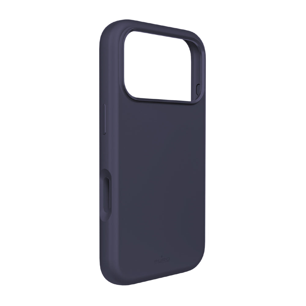 Pure Icon Mag Pro flydende silikonefoder til iPhone 17 Pro Max, MagSafe kompatibel, med kamerabeskyttelse og aluminiumsknapper - mørkblå
