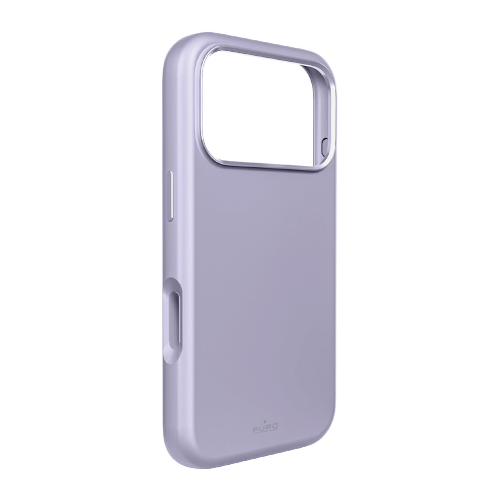 Pure Icon Mag Pro flydende silikonefoder til iPhone 17 Pro Max, MagSafe kompatibel, med kamerabeskyttelse og aluminiumsknapper - Pink