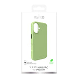 Pure Icon Mag Pro Liquid Silicone Case til iPhone 17, MagSafe Kompatibel, med Kamerabeskyttelse og Aluminiumknapper - Grøn
