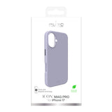 Pure Icon Mag Pro flydende silikone-foder for iPhone 17, MagSafe-kompatibel, med kamerabeskyttelse og aluminiumsknapper - Pink