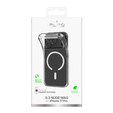 Puro 0.3 MAG Ultra-Slim TPU Case Kompatibel med MagSafe til iPhone 17 Pro - Gennemsigtig