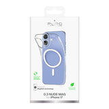 Puro 0.3 MAG Ultra-Slim TPU Case Kompatibel med MagSafe til iPhone 17 - Transparent