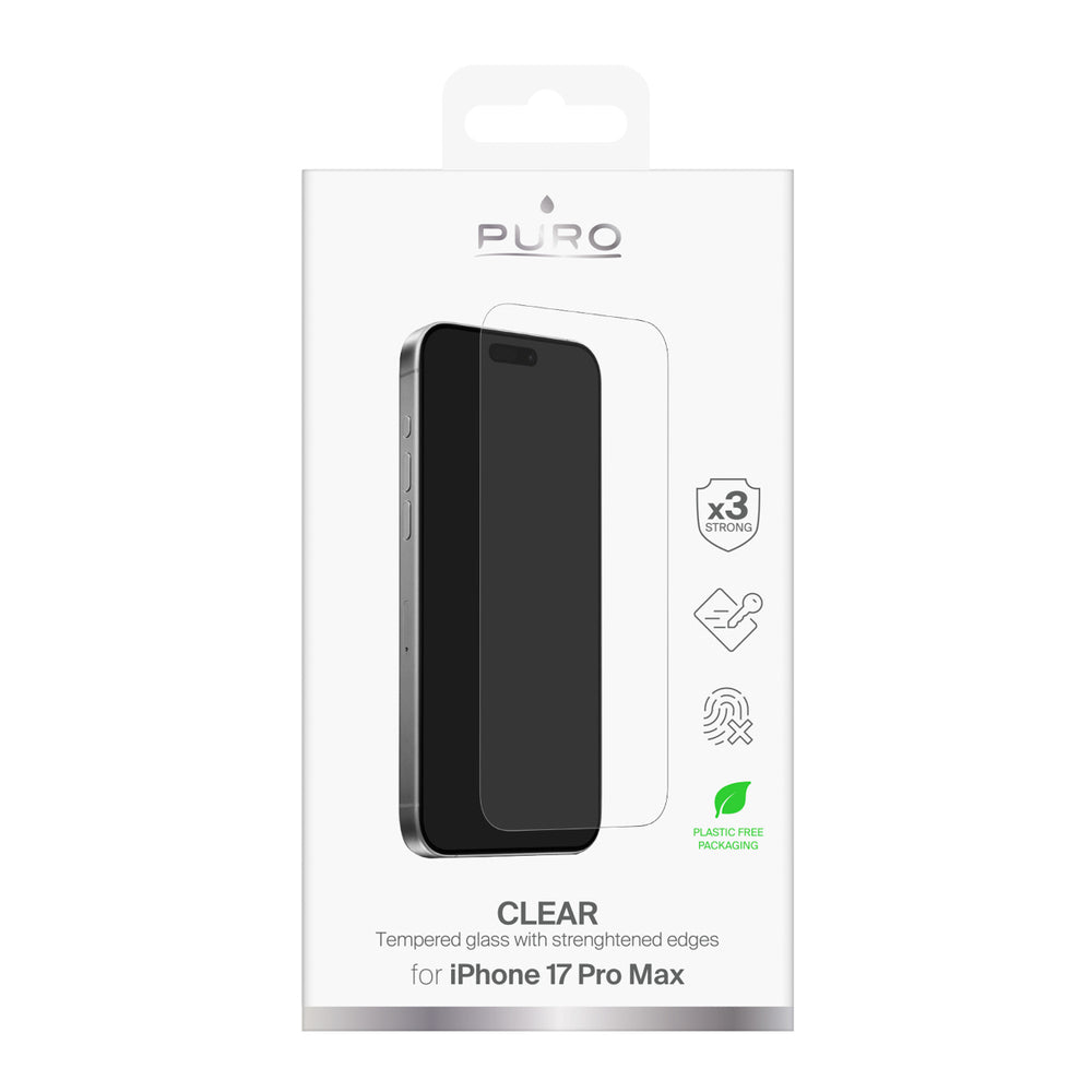 Puro Standard hærdet glas til iPhone 17 Pro Max