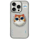 Nimmy Briller Cool Cat MagSafe Case til iPhone 16 Pro Max - Grå