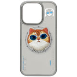 Nimmy Briller Cool Cat MagSafe Case til iPhone 16 Pro Max - Grå