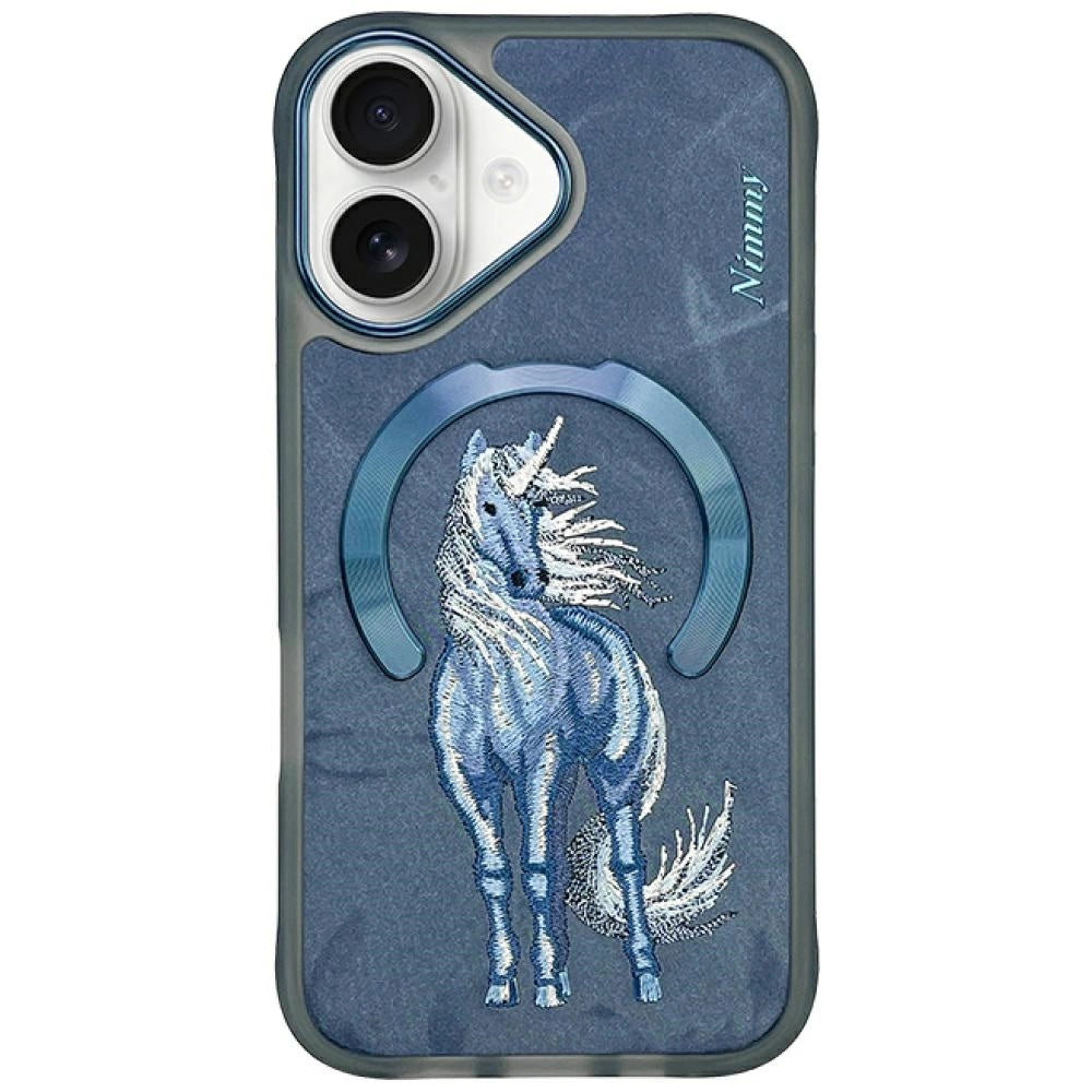 Nimmy Magnetic Fantasy Animal MagSafe Case til iPhone 16 - Blå