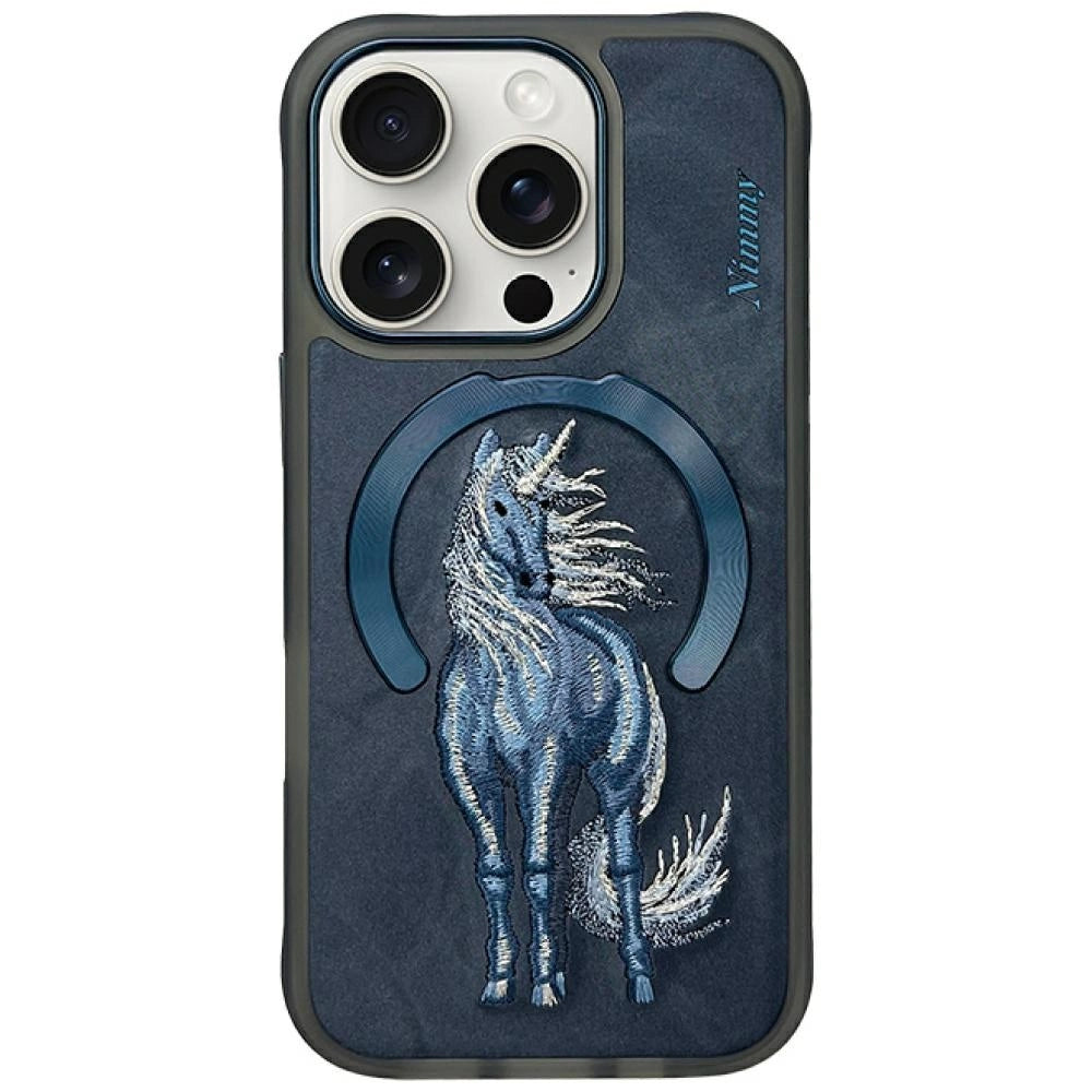 Nimmy Magnetic Fantasy Animal MagSafe Case til iPhone 16 Pro Max - Blå
