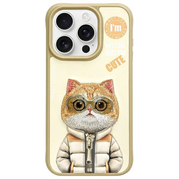 Nimmy Cool&Cute 2.0 Cat Case til iPhone 15 Pro - Grøn