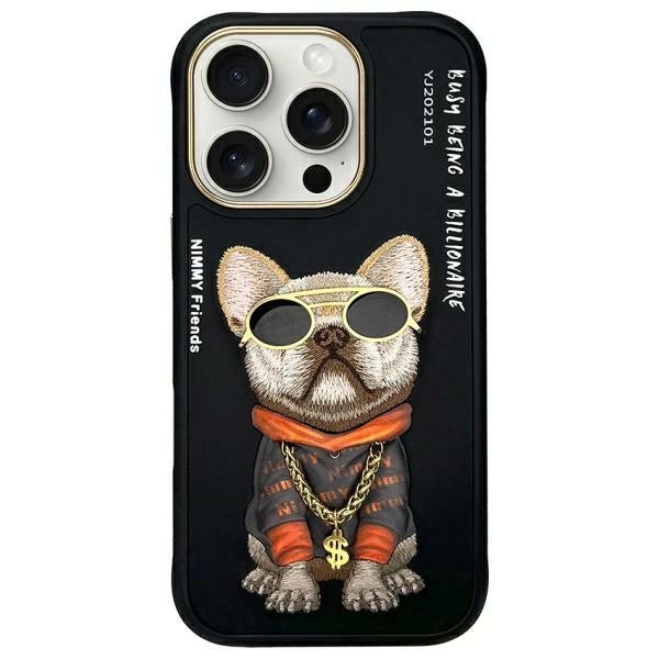 Nimmy Briller Cool Dog Case til iPhone 16 Pro - sort
