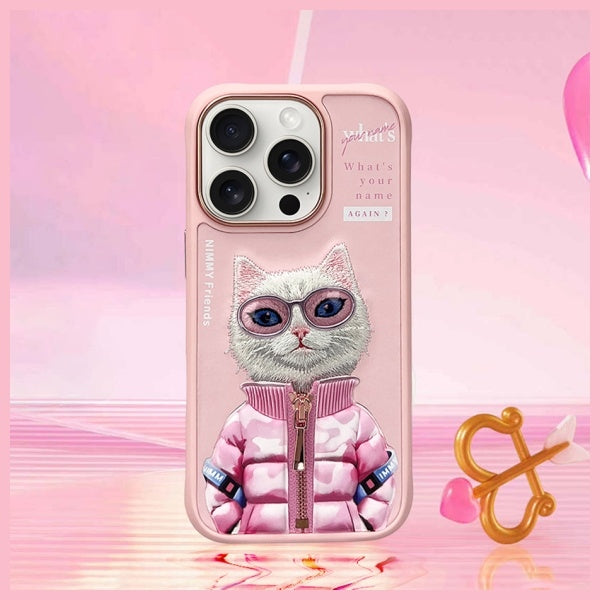 Nimmy Cool&Cute 2.0 Cat Case til iPhone 16 Pro Max - Pink