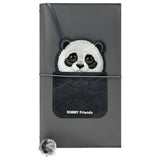 Nimmy Big Eyed Pet 2.0 Panda 2-i-1 Notebook + Pen Set - sort