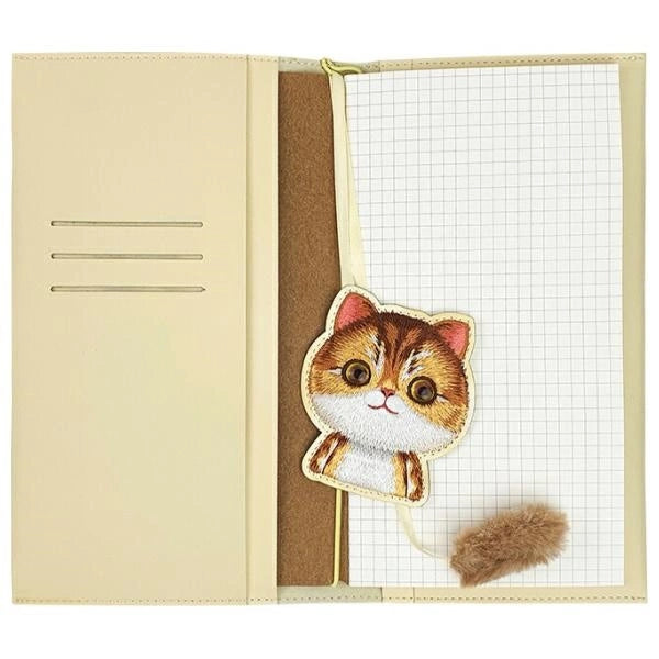 Nimmy Big Eyed Pet 2.0 Cat 2-i-1 Notebook + Pen Set - Beige