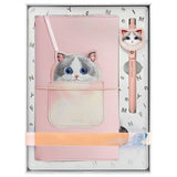 Nimmy 2in1 notesbog + pen pink Big Eyed Pet 2.0 Cat sæt
