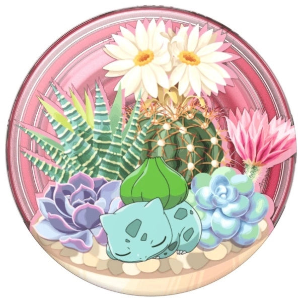 Popsockets 2 Bulbasaur Terrarium Holder og Telefon Stand