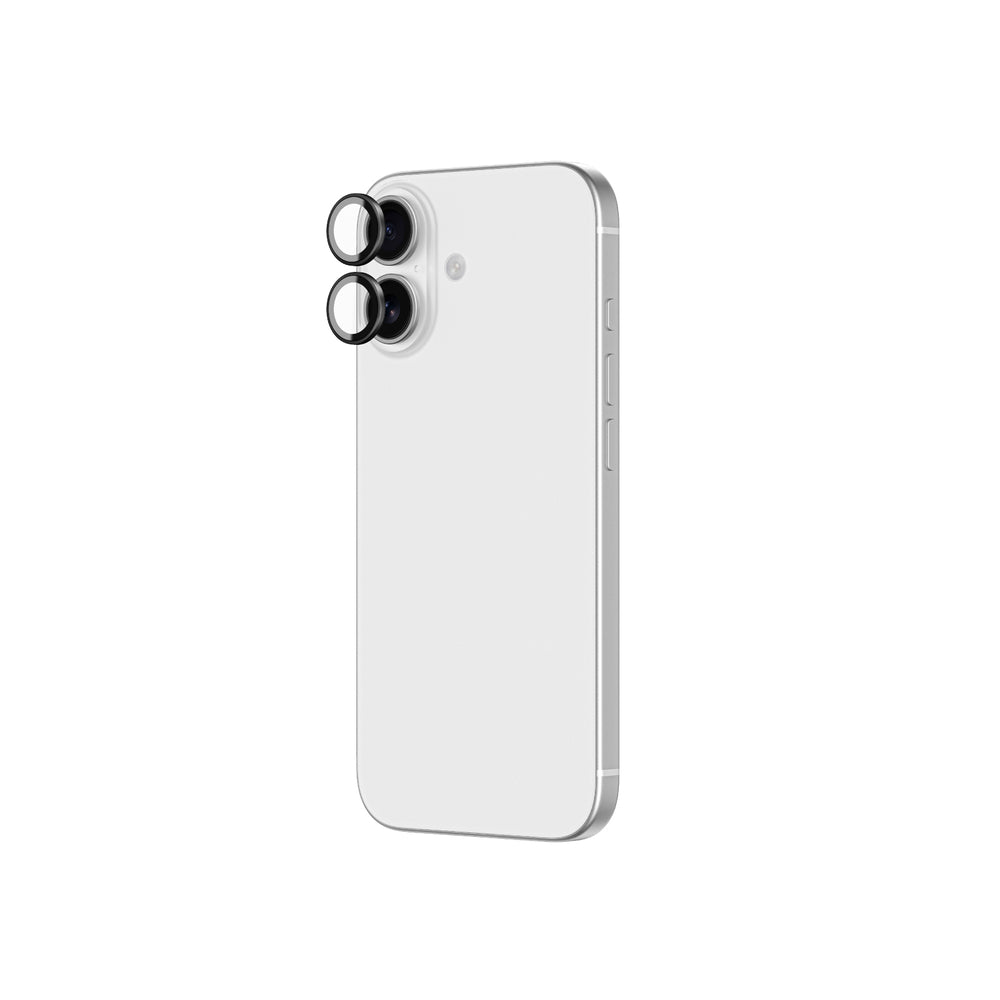 AmazingThing Lens Glass til iPhone 17 med sort aluminiumsramme