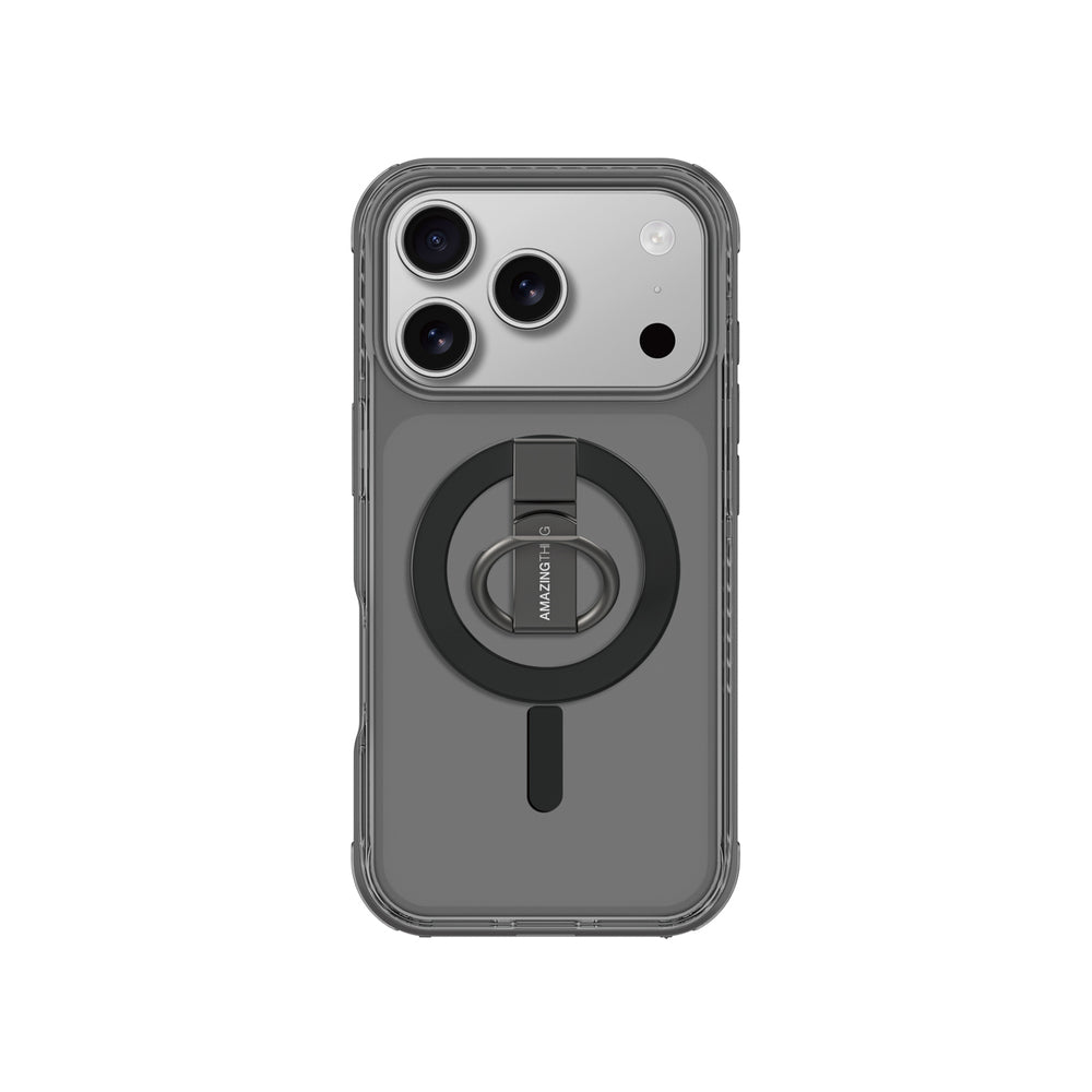 AmazingThing Titan Pro Grip Ring Set Case til iPhone 17 Pro Max Kompatibel med MagSafe - sort